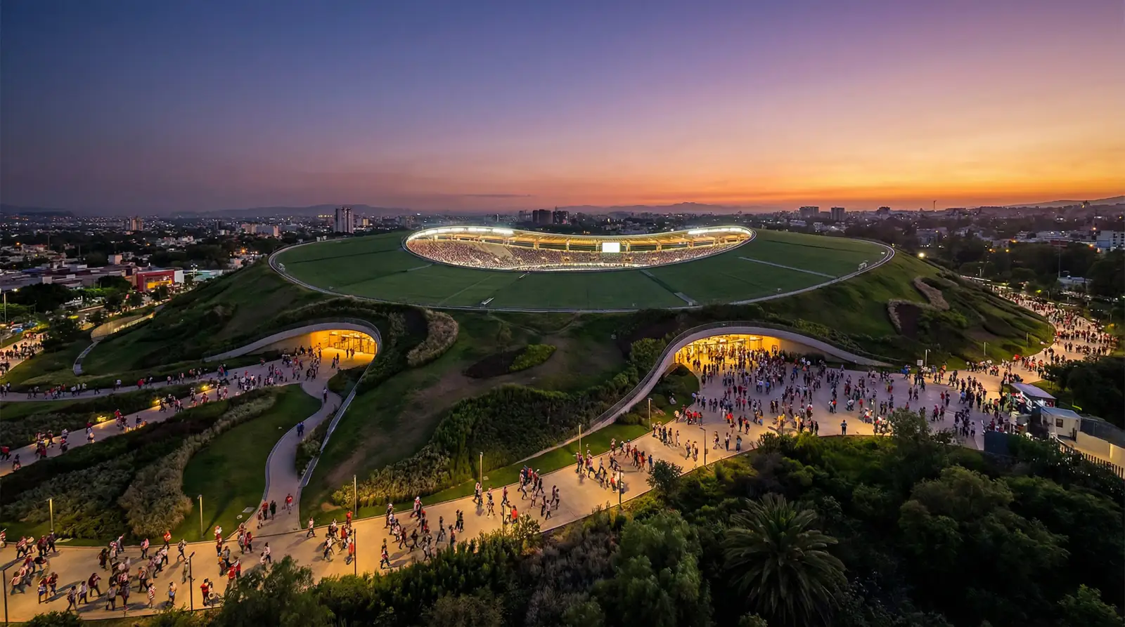 Estadio Akron de Guadalajara, sede del tercer partido de España en el Mundial 2026