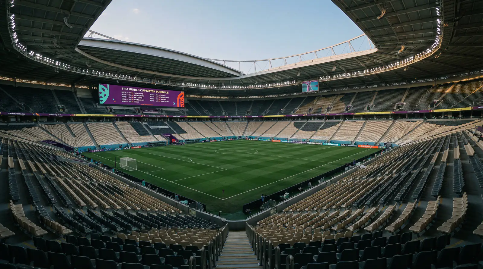 Calendario visual de la fase de grupos del Mundial 2026 con fechas, sedes y horarios