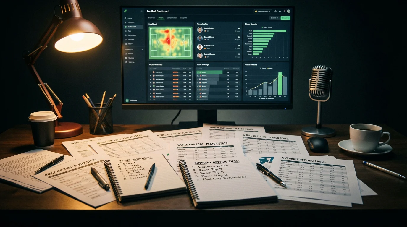 Infografia con los picks de apuestas outright del analista para el Mundial 2026 incluyendo goleador y mejor joven